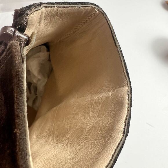 Anne Klein Womens Suede Leather Low Heel Ankle Booties Shorties - Picture 7 of 16